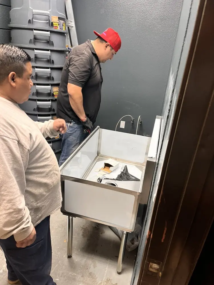 Commercial plumbing and sink installation in Central City